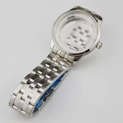 39.5mm Cocktail Man Watch Case Fit 35mm Dial For Seiko Presage NH35/36/34/4R Automatic Movement Mineral Glass Strap Mod Parts