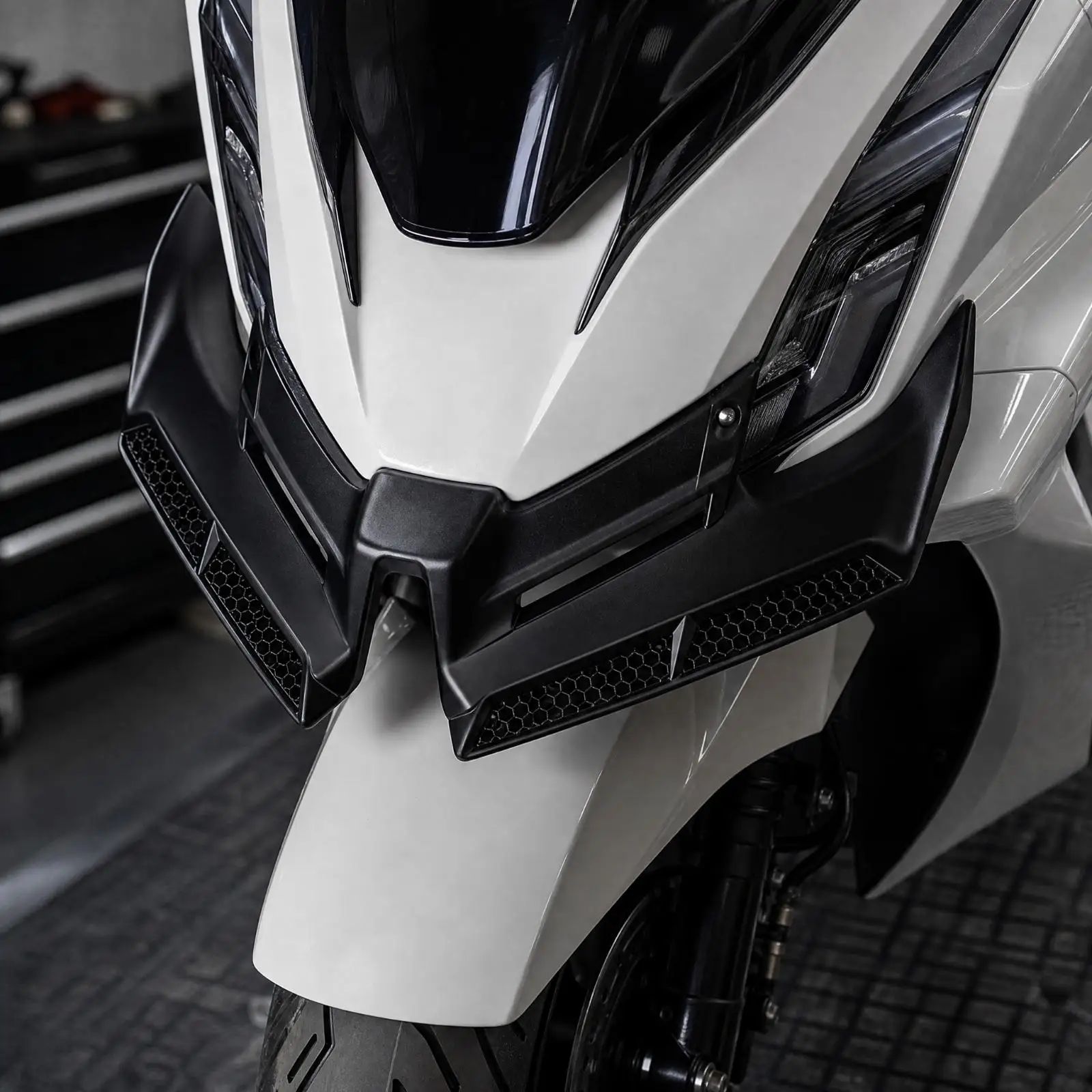 ABS PCX160 Front Fairing Long-Lasting Scooter Front Fairing with Honeycomb