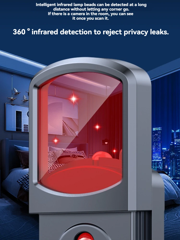 كاشف كاميرا لا سلكية نظام إنذار مضاد للسرقة مكافحة التنصت الأشعة تحت الحمراء الماسح الضوئي مكافحة تتبع مصدر إشارة المراقبة #6