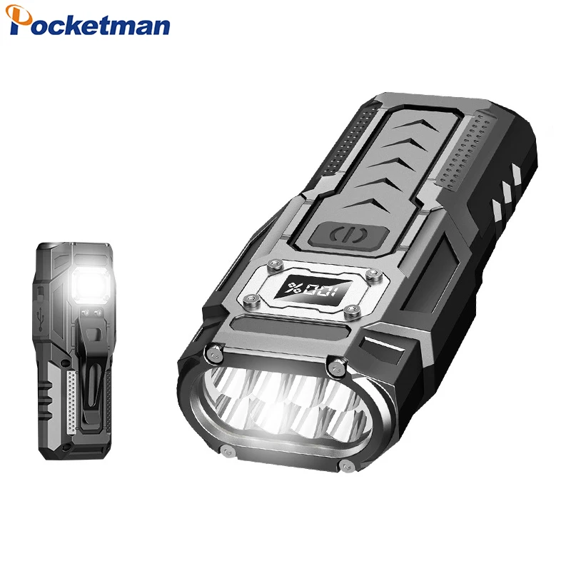 

Ultra Bright LED Portable Flashlight Multi-functional Outdoor Power Bank USB Rechargeable Work Light Camping Lights Torch