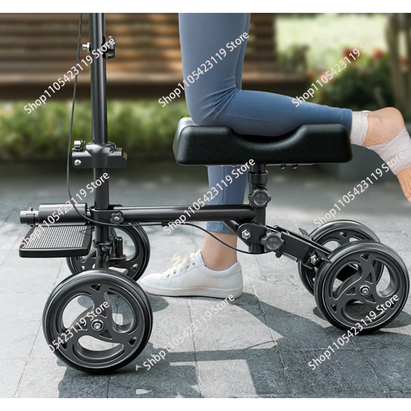 

Electric Knee Scooter Portable Lightweight Adjustable Seat Knee Scooter Electric for Disabled