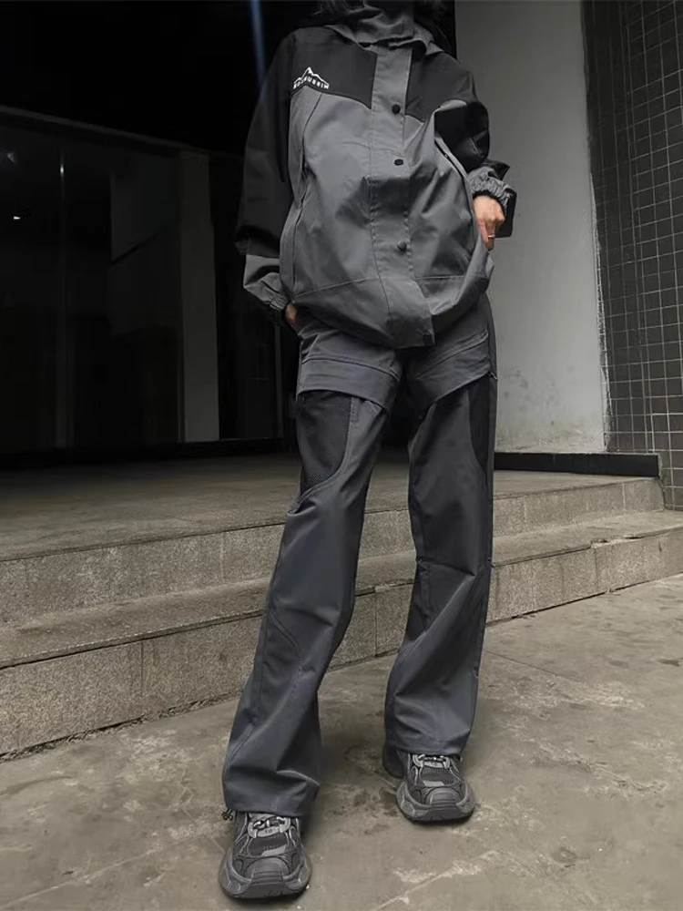 

Nylon Windproof Waterproof Qui Dry Men's Outdoor Workwear Trousers Casual Faionable Straight Leg Long Pants