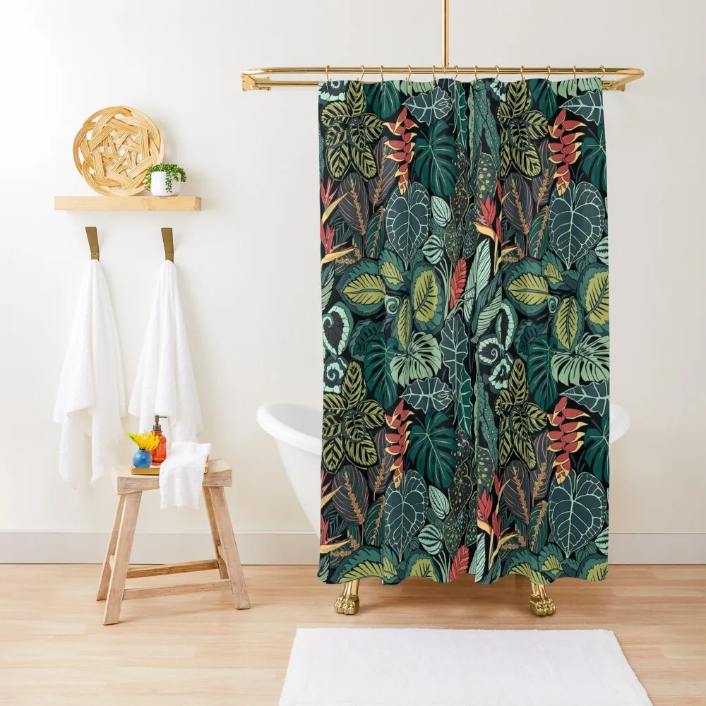 

Rainforest Leaves Shower Curtain Shower Set For Bathroom Bathtub Accessories For Shower And Services Curtain
