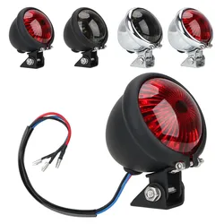 Motorcycle Modification LED Brake Taillights Signal Lights Retro LED Round Taillights Suitable For Harley Davidson Taillights