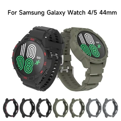 SIKAI Case For Samsung Galaxy Watch 4 44 mm TPU Shell Protector Cover Bumper Band Strap for Samsung Galaxy Watch 5 44 mm