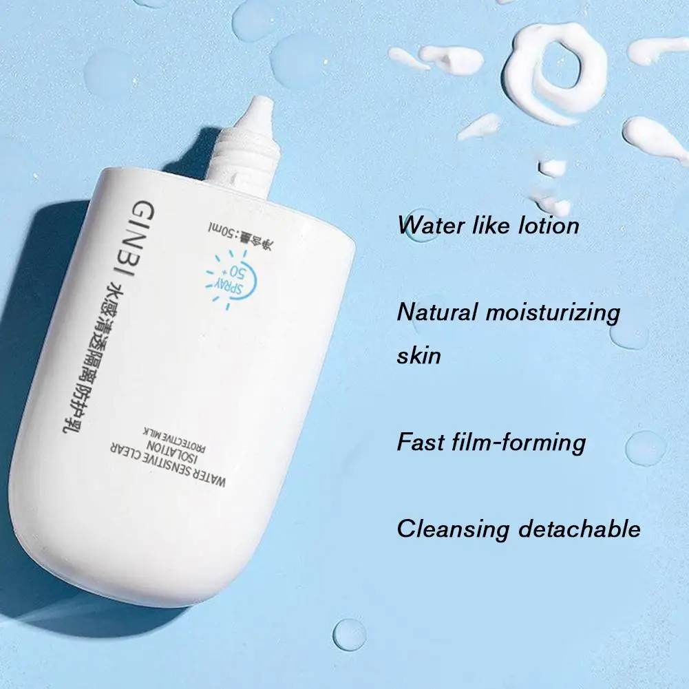 

SPF50+ Sunscreen For Face Body Primer Nourishing Deep Hydration Moisturizer Keeps Makeup On Concealer Moisturizing Skin Care