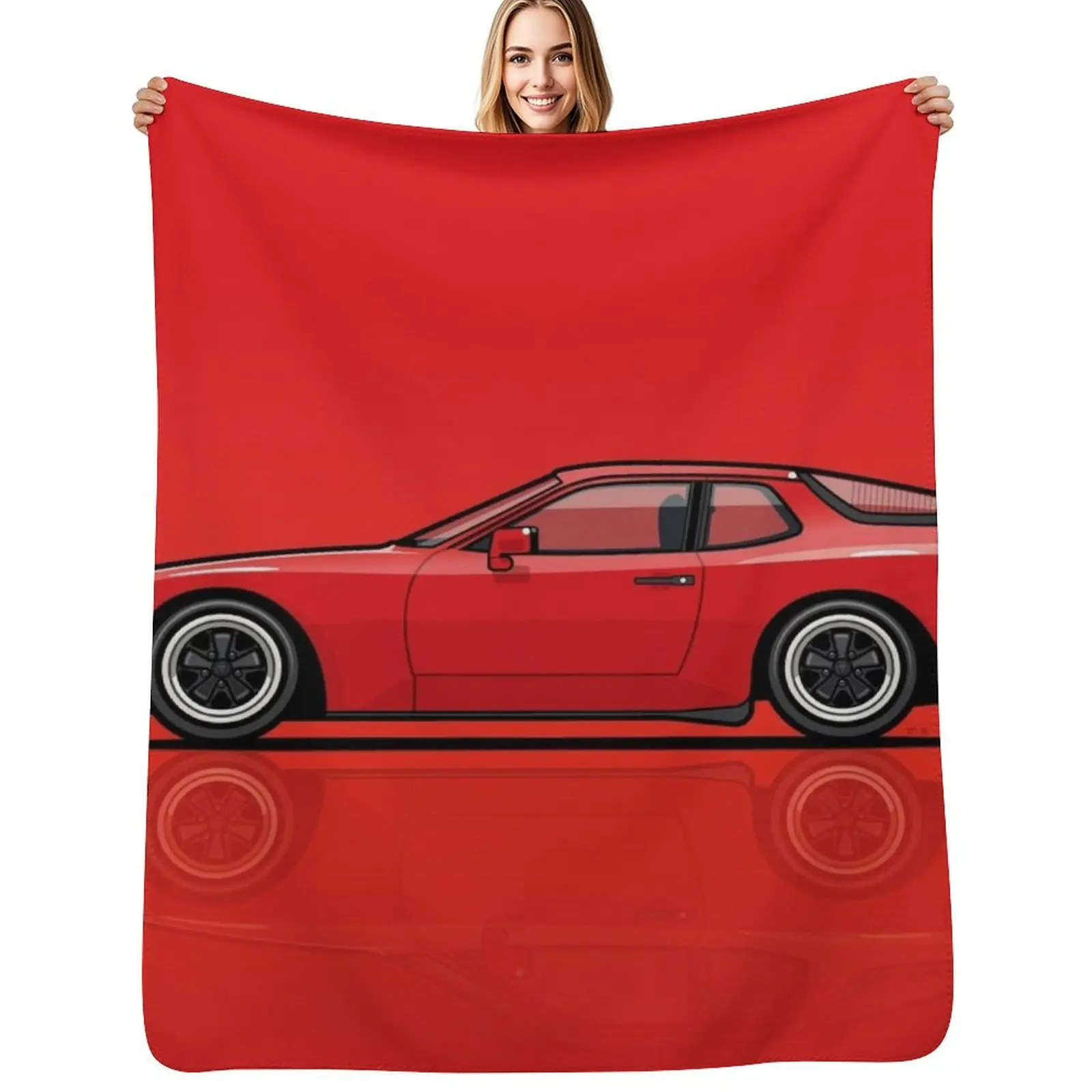 

India Red 1986 P 944 951 Turbo (US spec) Throw Blanket for babies Baby Blankets