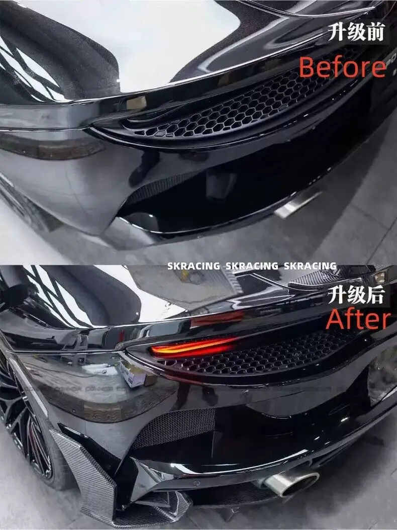 New Style For 2019-2023 McLaren GT Coupe Dry Carbon Fiber Rear Bumper Lip Diffuser Body Kits