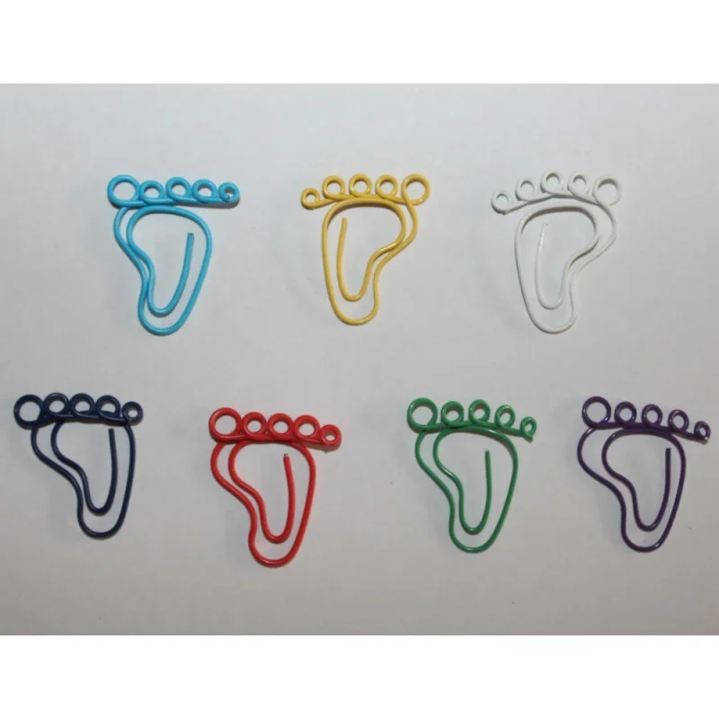 12 Pcs Foot Shape Paper Clips Creative Interesting Bookmark Clip Memo Clip Shaped Paper Clips For Office School Home