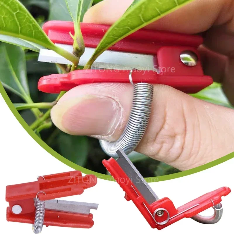 

Fashion Portable Vegetable Picking Tool Stainless Steel Garden Tools Thumb Blade Trimming Tools Garden Pruner