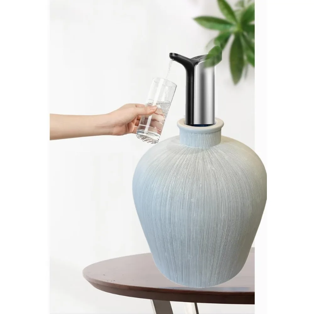 غطاء إبريق متوافق مع مضخة المياه الكهربائية البيضاء - يعمل بمنفذ USB، بدون مضخة، غطاء ديكور يدوم طويلاً