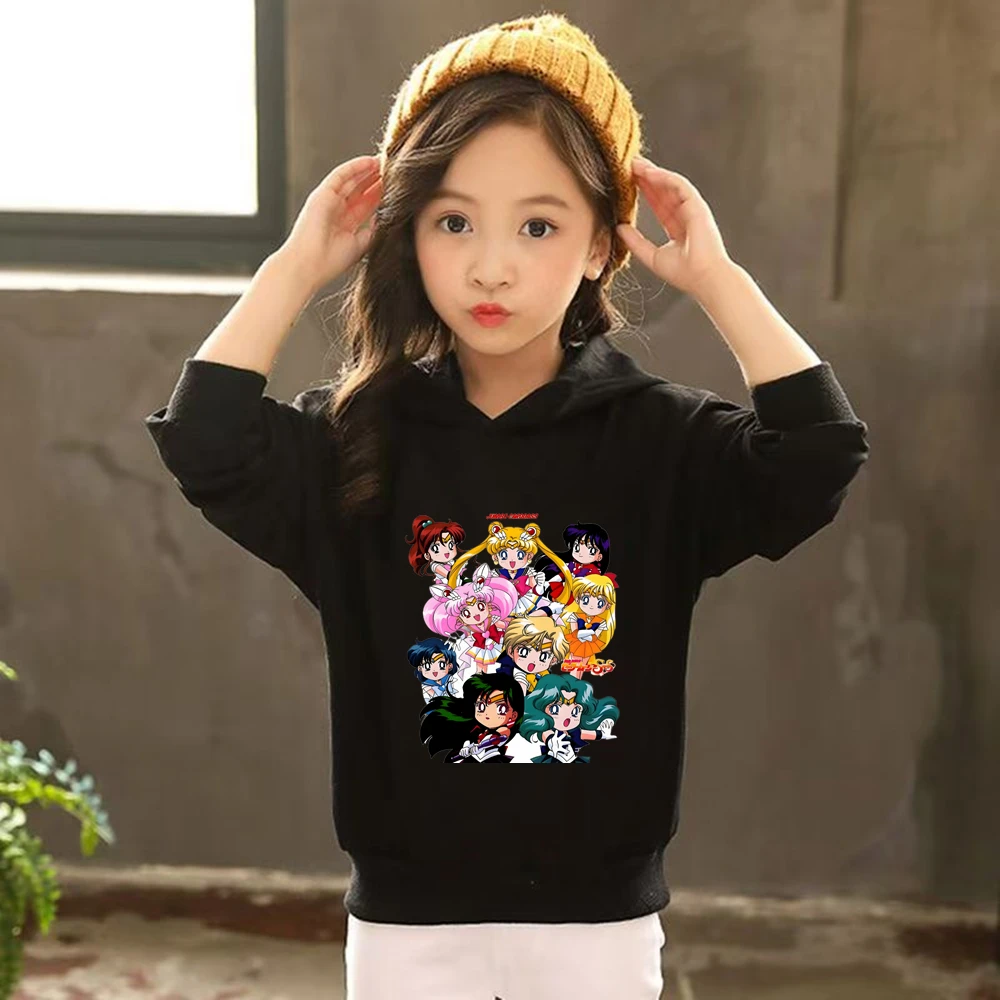 Autumn Hoodie Sailor Moon Prin - Running Gear Kids 评论和价格