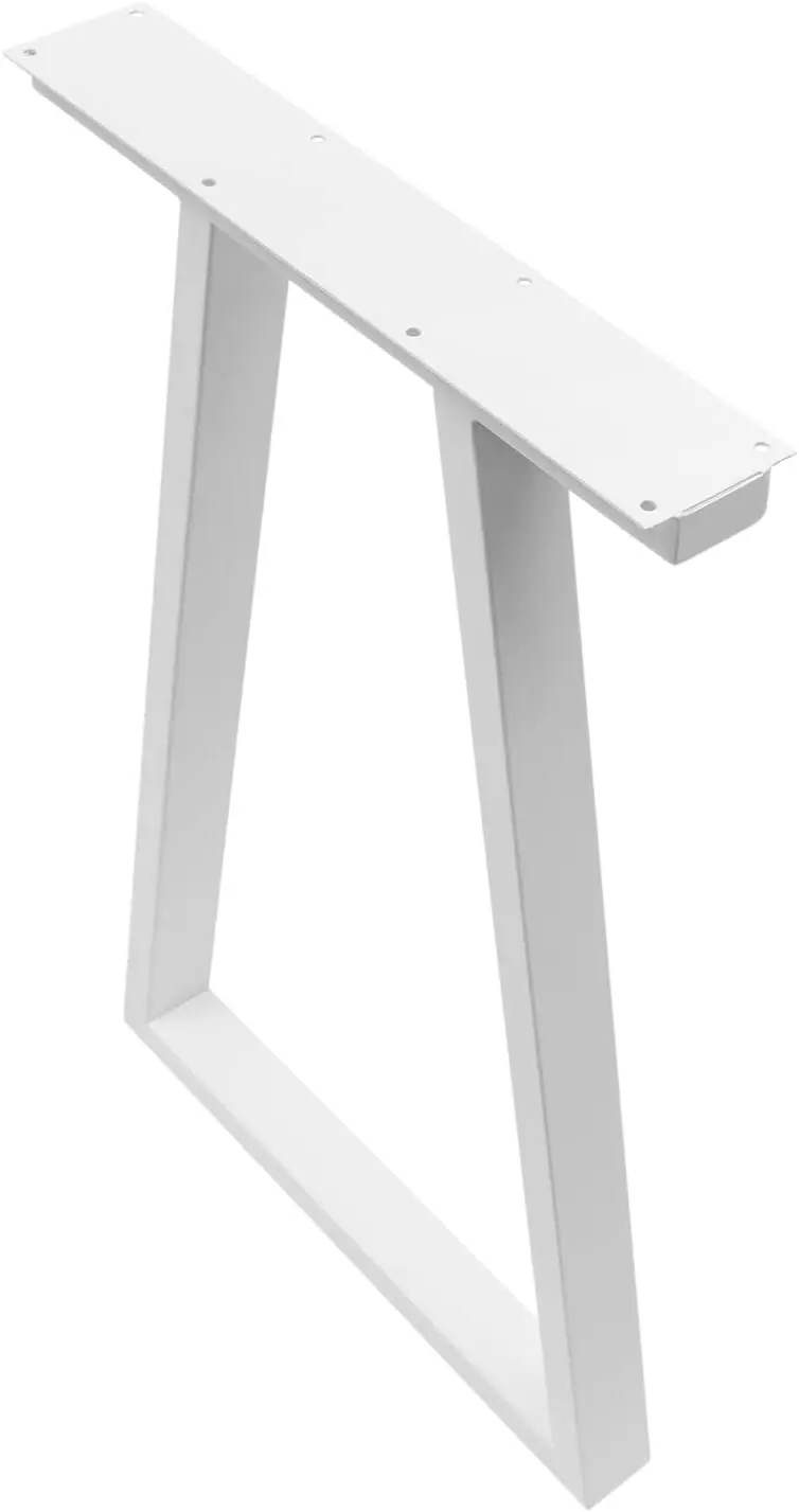 

Modern White 28-inch Metal Table Legs Set of 2 Furniture Home Office Decor
