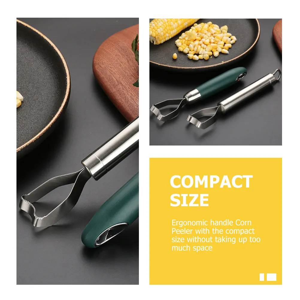 

2 Pcs Ergonomic Corn Planer The Cob Remover Scraper Kitchen Tool for Effortlessly Peeling Thresher