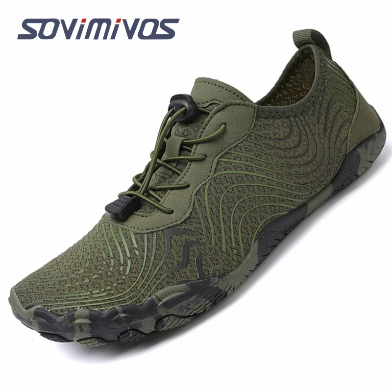 New Outdoor Beach Aqua Shoes Quick Dry Upstream Wading Shoes Breathable Creek Tracing Water Sneakers Non-Slip Five Finger Shoe