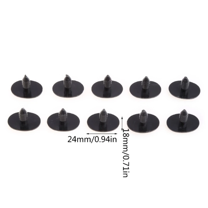 5 par (10 sztuk) owalne niebieskie plastikowe oczy bezpieczeństwa zabawki lalki lalki oczy DIY 24x18mm