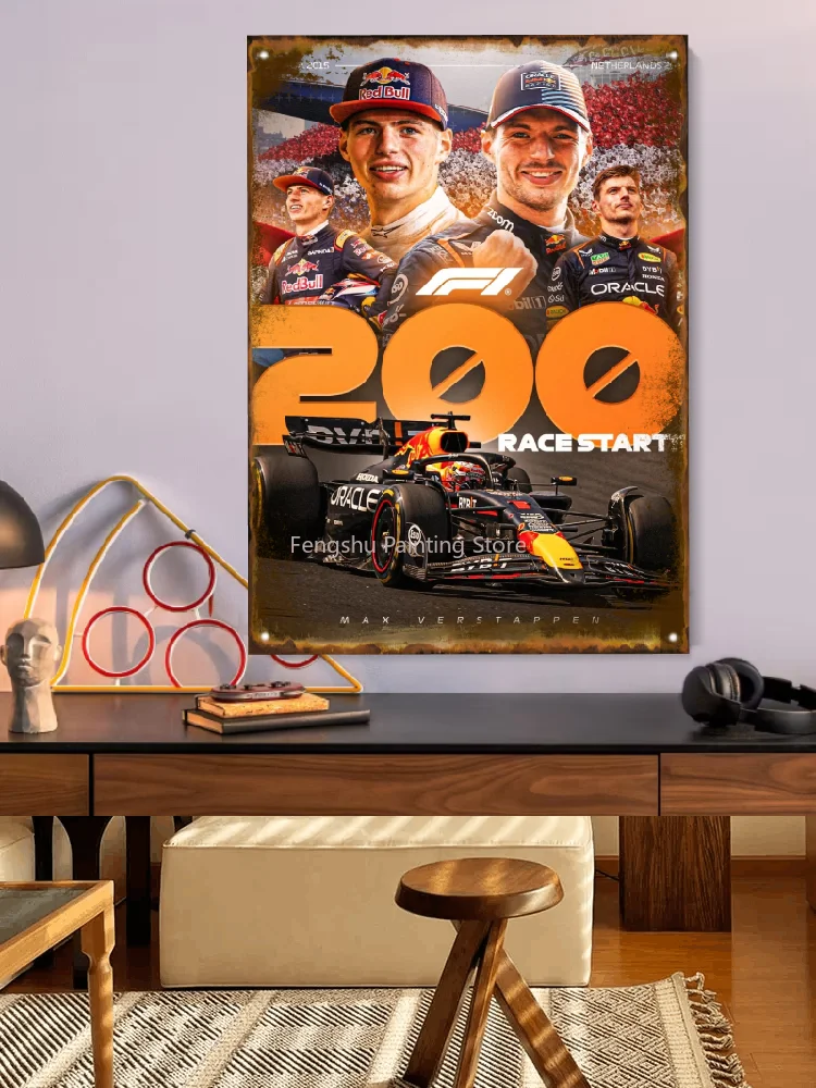 MaxVerstappen F1 Legend Art Vintage Wall Decor for Motorsport Enthusias F One Racing Car Passion Collection M-Max V-Verstappen