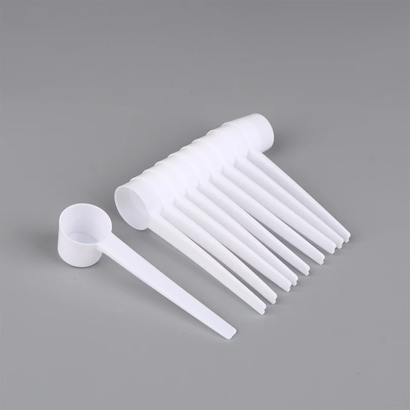 10Pcs 5g Home Kitchen Gadgets DIY Plastic Measuring Spoon Measuring Spoons Coffee Protein Milk Powder Scoop