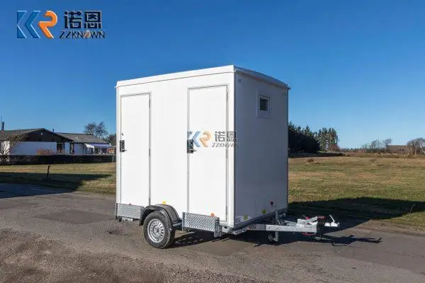 2/3/4 Room Outdoor Public Mobile Portable Toilet Trailer Toilet Caravan Movable Portable Toilet With Trailer