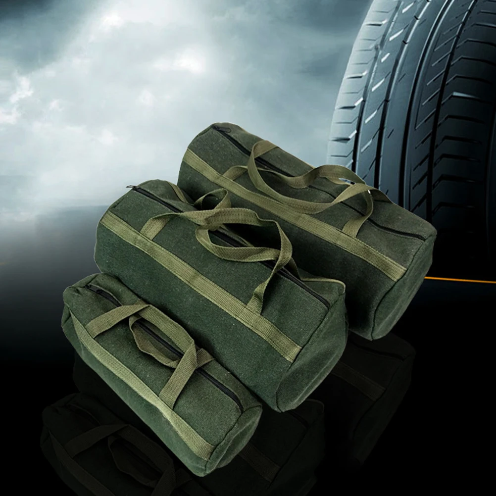 

Car Repair Tool Kit Bag Pouches Storage with Zipper Mechanic Canvas Tote Breakdown