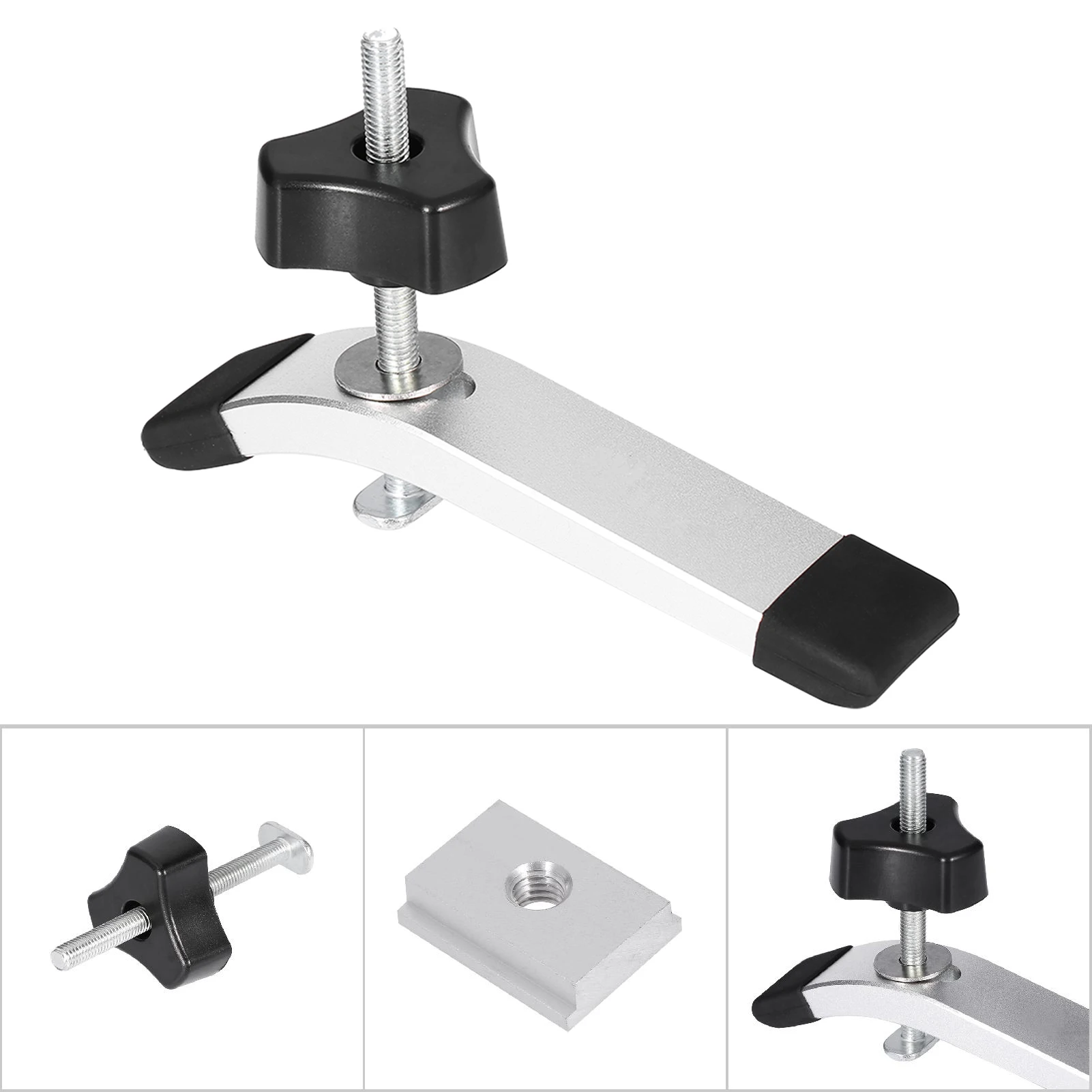 Houdklem Houtbewerkingsgereedschap Houtbewerkingsklem Metaal Snelwerkende Houdklemset voor T-gleuf T-rail Houtbewerkingsgereedschap
