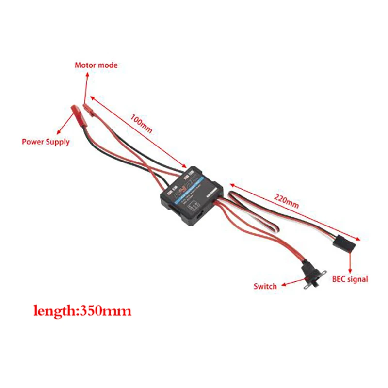 1PC High Quality 40A Brushed ESC Electronic Speed Controller for WPL C24 C34 MN D90 MN99S MN86S RC Car Upgrade Parts