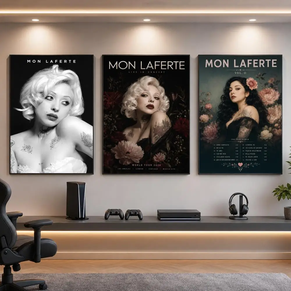 Singer M-Mon Laferte Latin Alternative Poster HD Removable Wall Art Gift Bedroom Lounge Dorm Office Gaming Cafe Bars