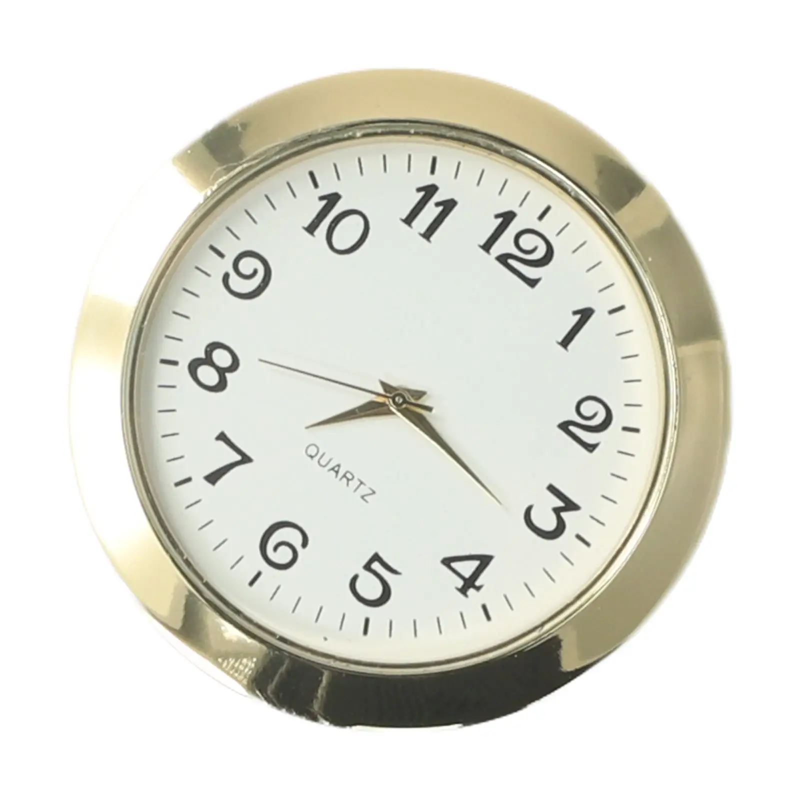 Crafting Projects Quartz Movement Clock Craft Clock Insert Arabic Numerals Exquisite Craftsmanship Gold Tone Bezel