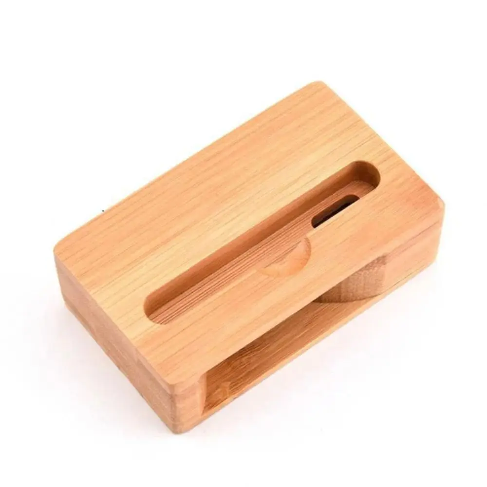 

Speaker Bamboo Sound Amplifier Environmental Friendly Odorless Bamboo Mobile Phone Holder Durable Portable