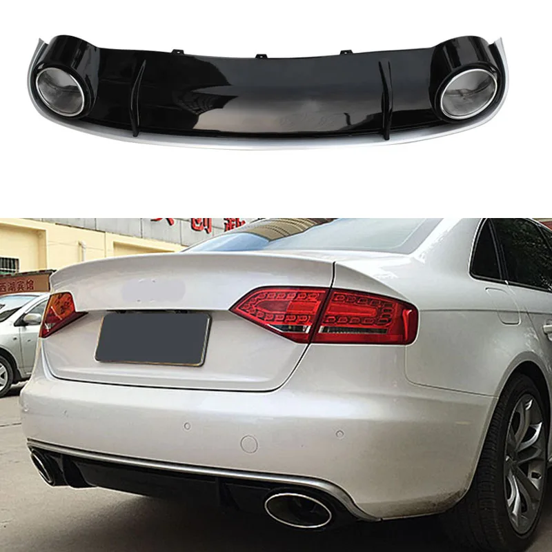 

OEM RS4 Stye Rear Bumper Diffuser For Audi A4 B8 No Sline (2008-2012) Rear Diffuser Fit A4 B8 No Sline RS Diffuser