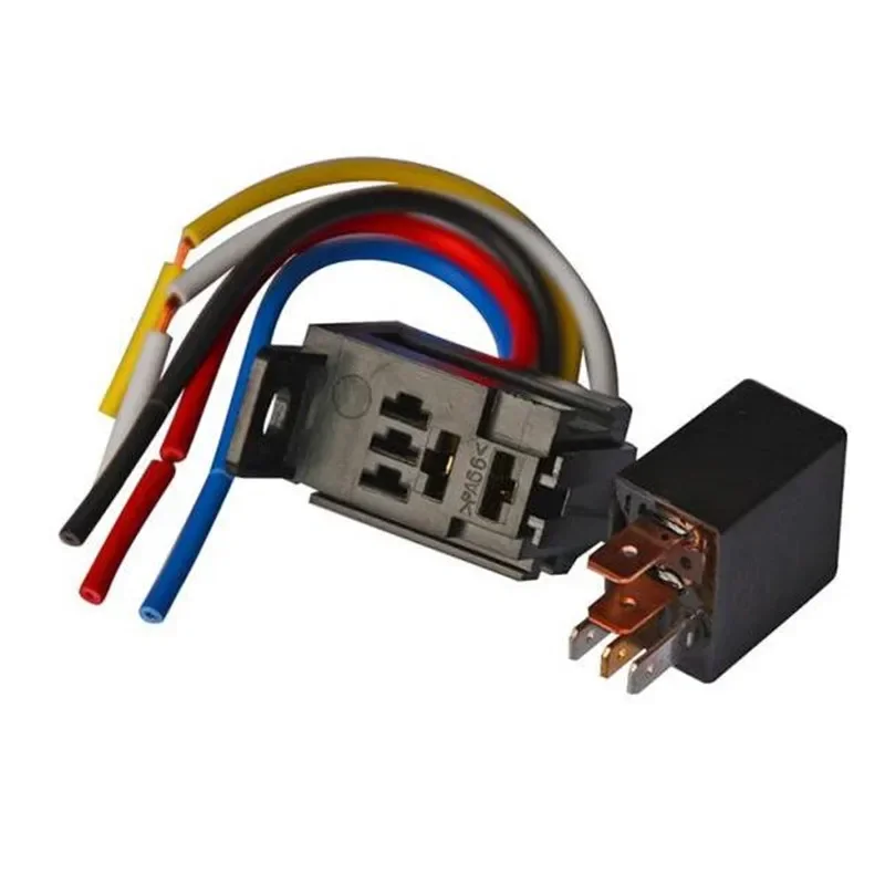 

5set 4pin 5pin 40A 12V 24V car oil pump relay Air Conditioning Relay Universal Automotive Violet Relay