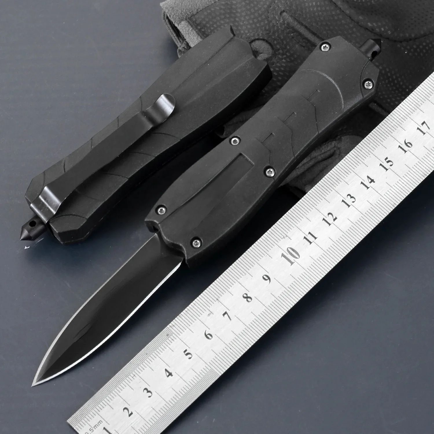 BM 3300 Quick Automatic Opening Fixed Blade Hunting Camping Self Defense Lifesaving EDC Multifunctional Knife