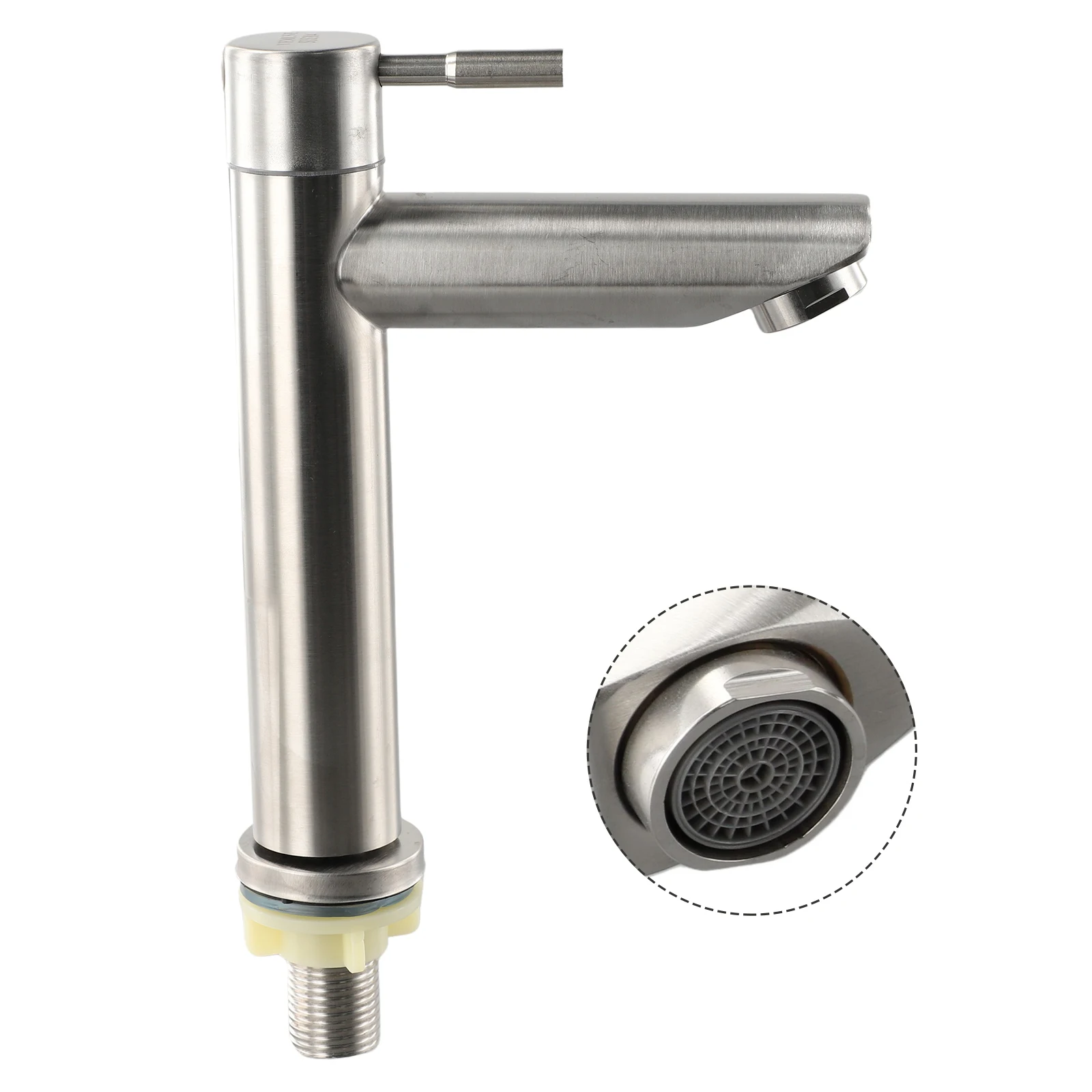 Basin Faucet Hotel Kitchen Replacement Silver Single Spare Parts Stainless Steel Accessories Cold Sink Brand New