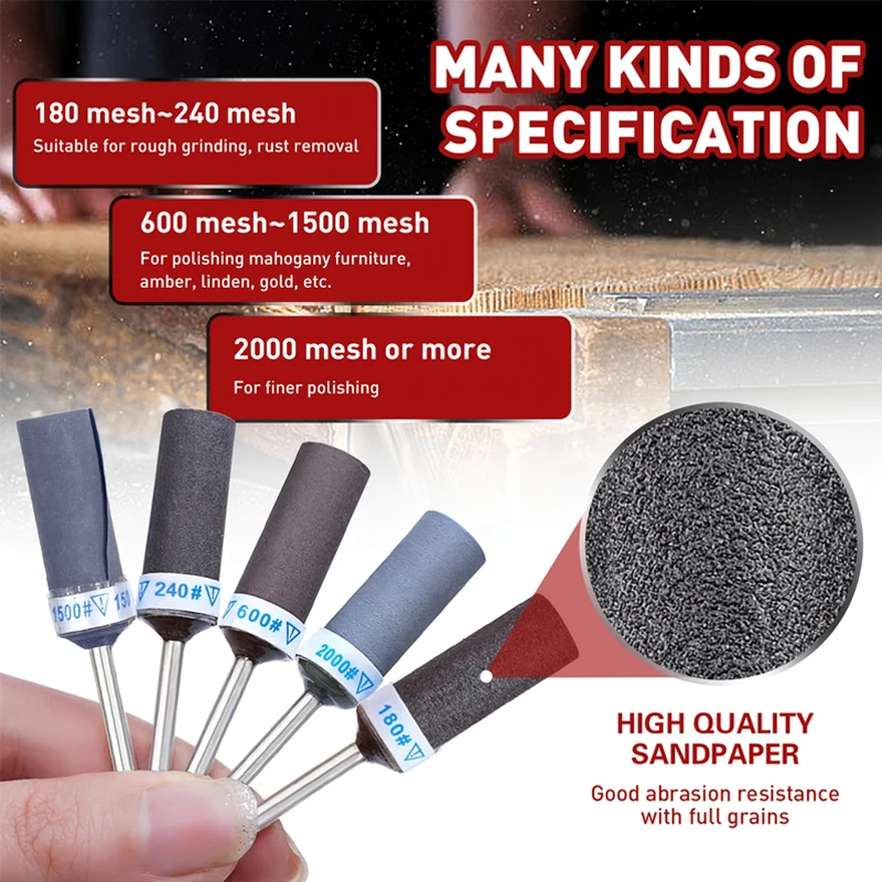 18pcs Sanding Drum Set with 1/8