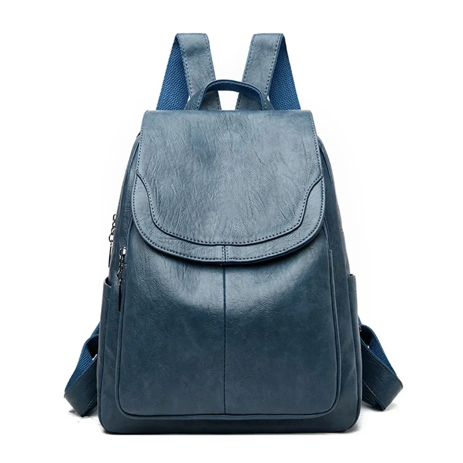 

2023 Women Leather Backpack Fashion Female Shoulder Bag Ladies Bagpack Mochilas School Bags for Teenage Girls Backpacks