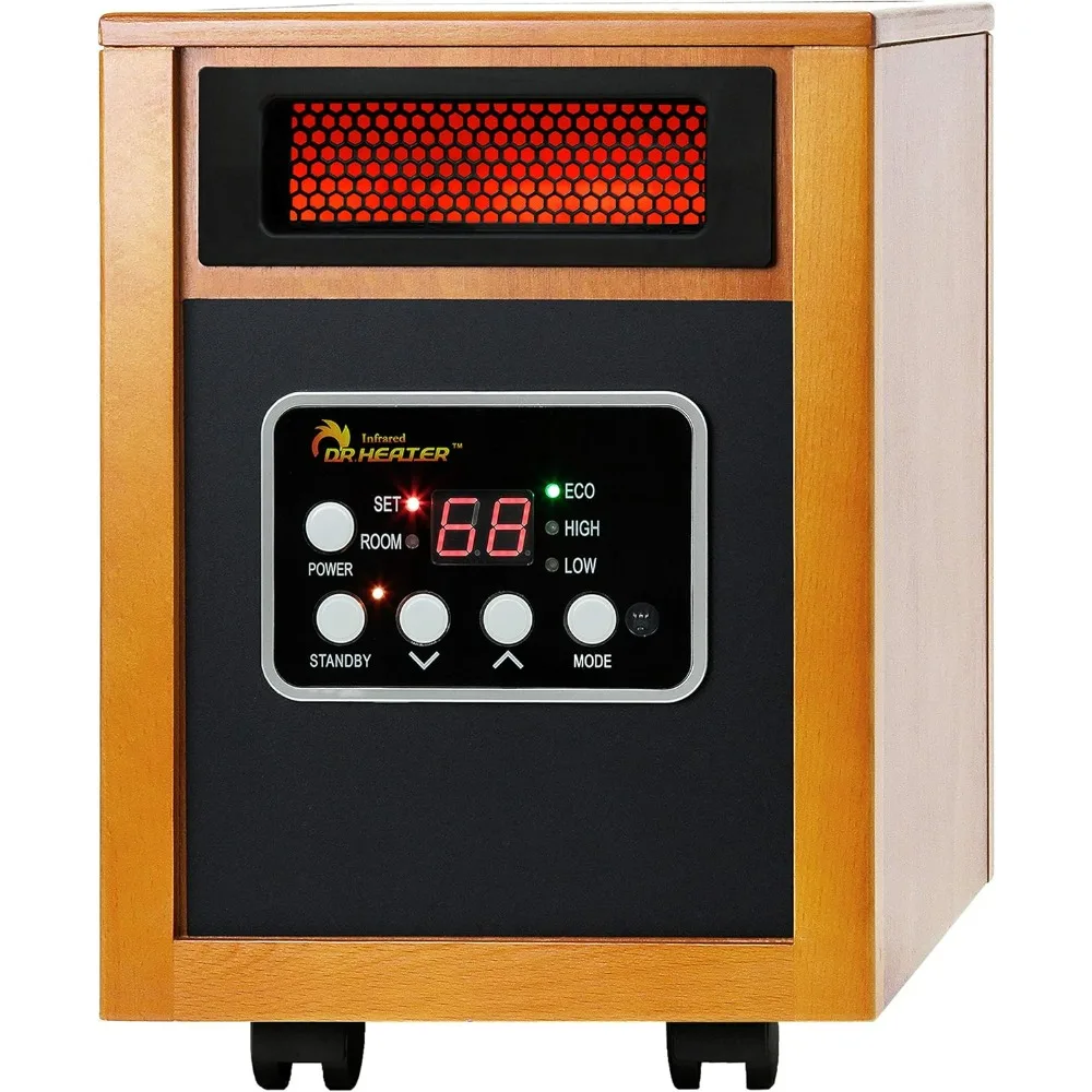 Dr Infrared Heater Portable Space Heater, Original, 1500-Watt, Cherry (Pack of 1)