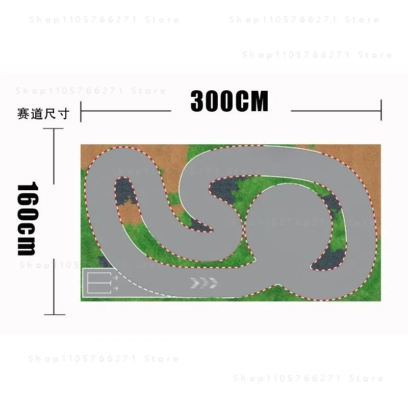 1/28 RC Drift Track Mini-Z Style Carpet Racing Circuit for Micro RC Cars