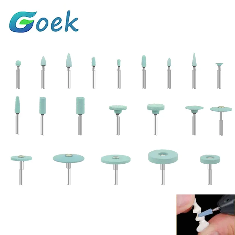 Dental Grinding Burs Diamond Stones for Zirconia or All Ceramics Heatless More Durable Medium Blue Dentistry Tool Materials