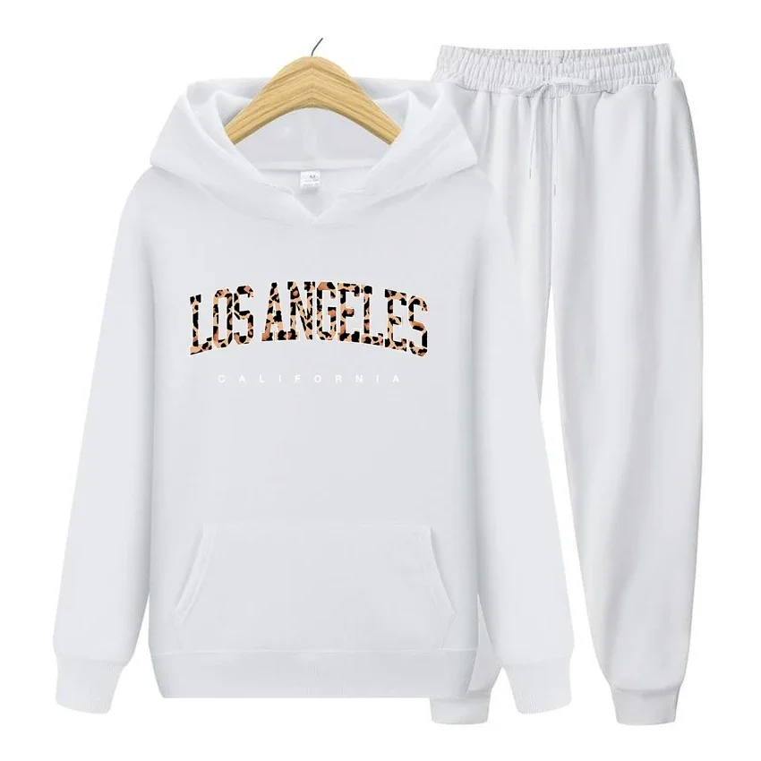 

Men's And Women's Long Sleeves Los Angeles Team Uniform Print Hoodies Set Man Oversize Autumn Winter Hoody Streetwear Hoodie Set