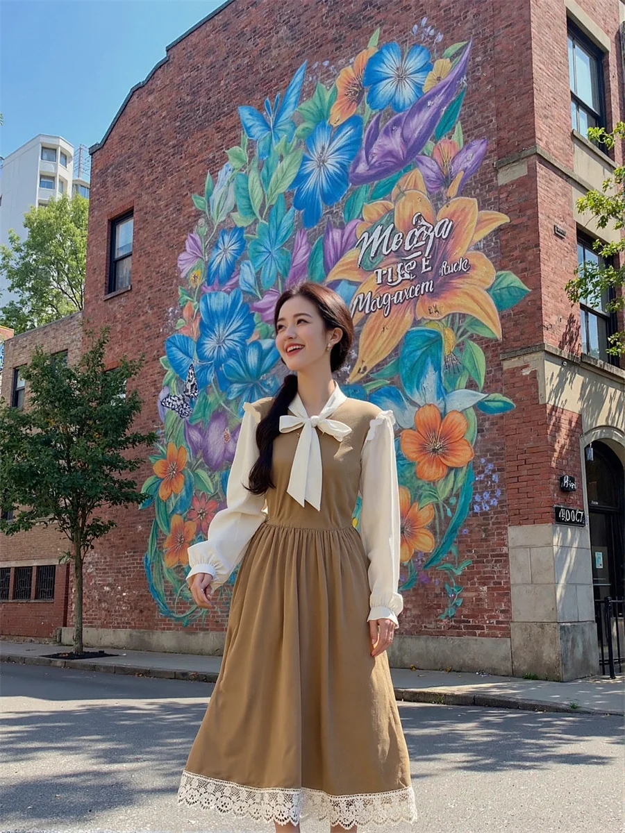 Damenkleider Schwarz A-Linie Patchwork Herbst Frühling Pailletten Elastisch Gestreift Rundhalsausschnitt Neckholder Taillierter Arbeit Ausgefallener Ausschnitt