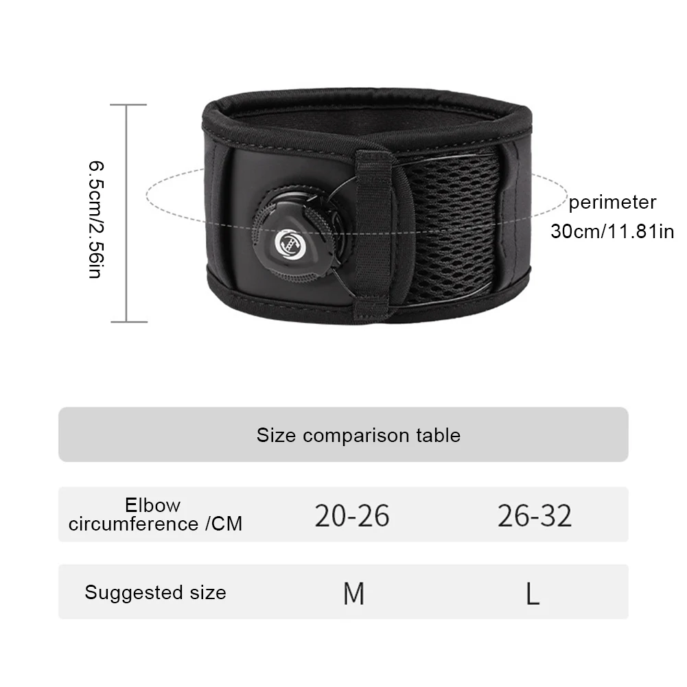 Verstelbare elleboogbrace met BOA-vetersysteem voor sport en dagelijks gebruik Comfortabele armsteun voor elleboogbescherming