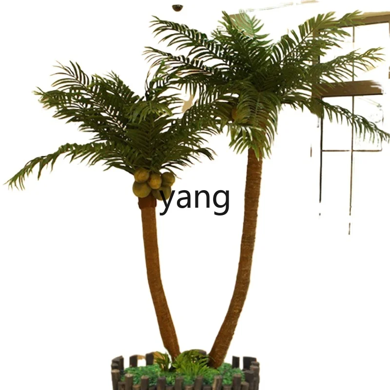 

CX Large Artificial Coconut Fake Trees Imitative Tree Indoor and Outdoor Decorative Plant Hotel Floor Palm Tree