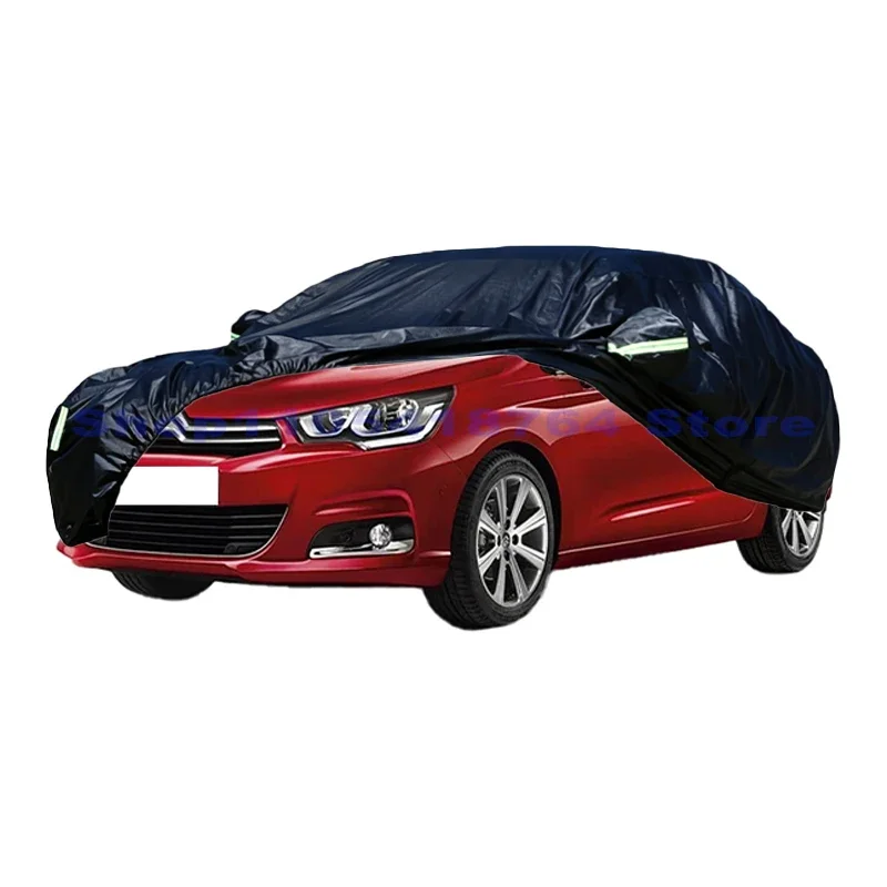 Car Cover Outdoor Protection Full Exterior Snow Cover Sunshade Dustproof Protection Cover For Citroen C4