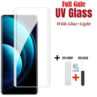 3D Curved Full Glue Tempered Glass For Vivo S18 V30 V30E Screen Protector For S19 X200 X100S V40E V27 X300 Pro Ultra UV Glass
