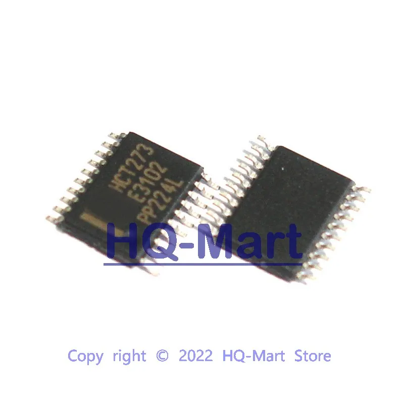 5 PCS 74HCT273PW TSSOP-20 74HCT273 HCT273 Octal D-type Flip-flop With Reset; Positive-edge Trigger Chip IC