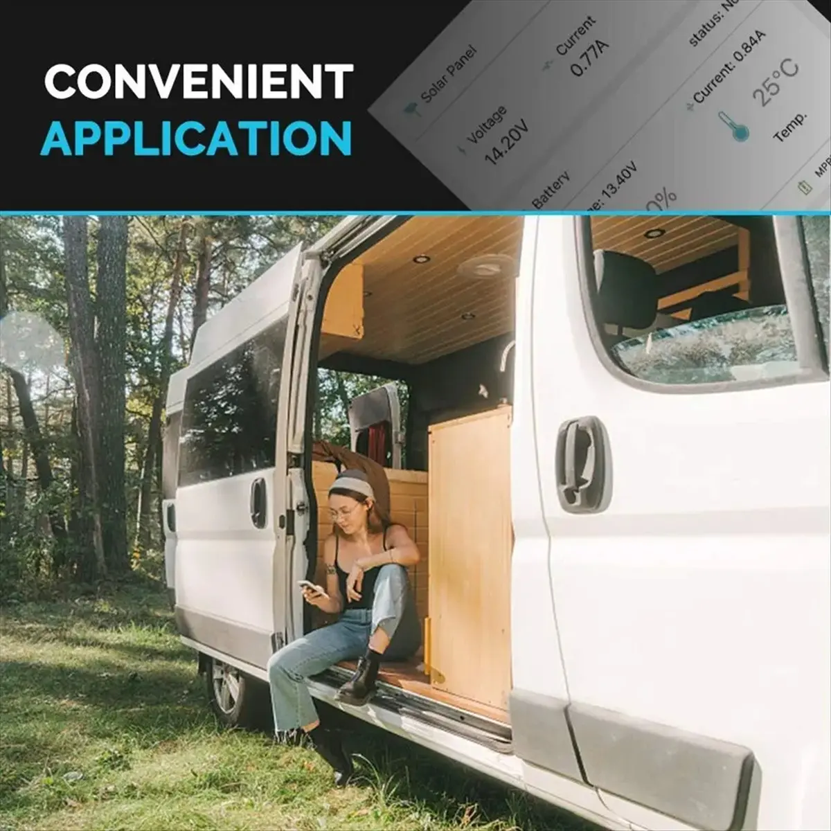 

BT-1 MPPT Модуль солнечного контроллера заряда IP67 Беспроводной монитор Солнечная фотоэлектрическая система для контроллеров серии ML