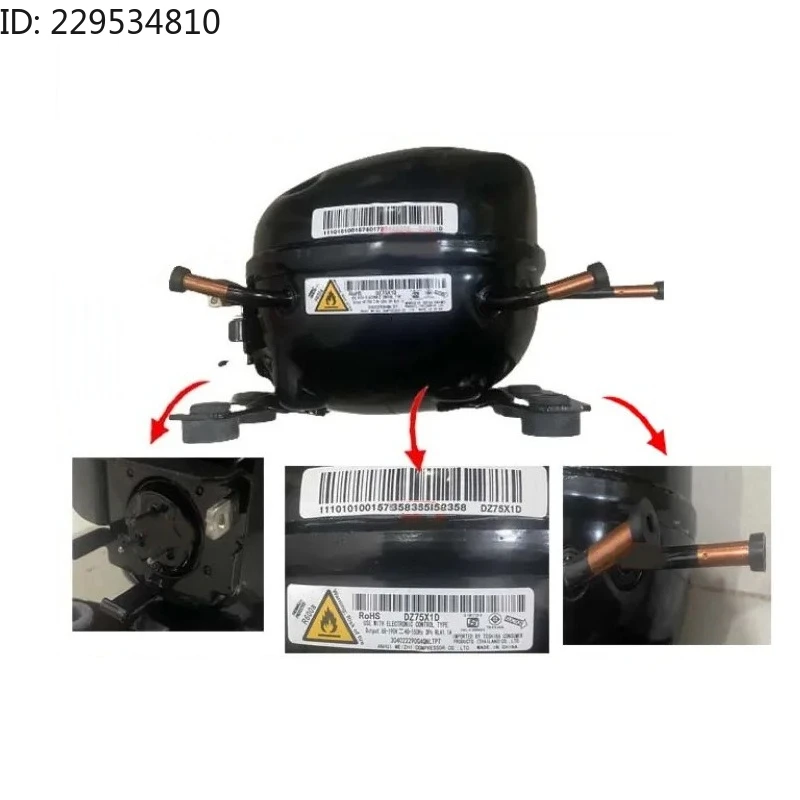 Refrigerator compressor R600a DZ100V1A DZ75V1D DZ75X1D refrigerator accessories
