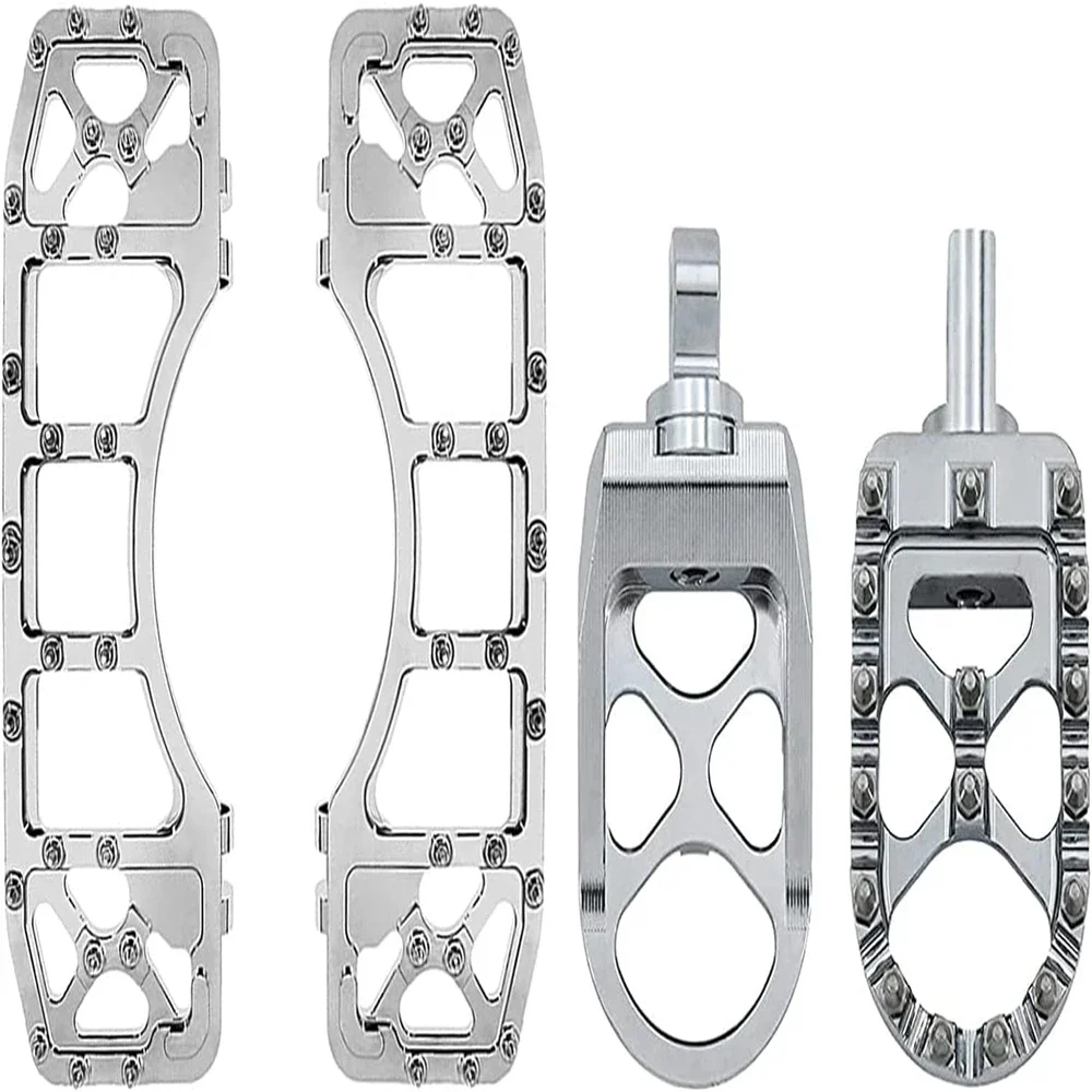 

Foot Pegs Floorboards Set For Harley Road Glide Softail Fatboy Dyna Chrome