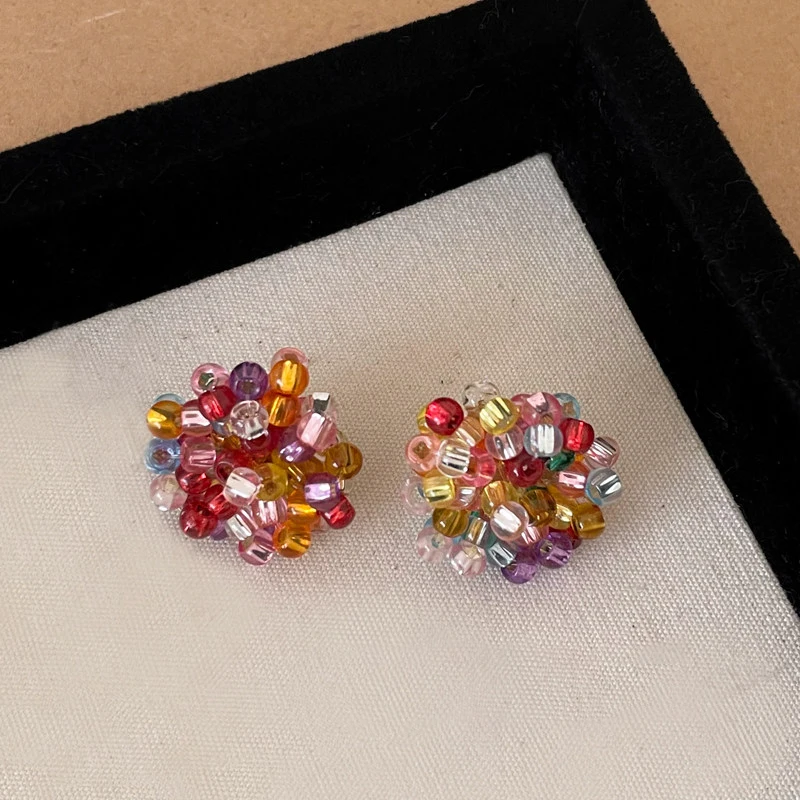 Sommerliche Dopamin-farbige Perlenohrringe für Damen 2026 – Neuer High-End Goldfarben-Schmuck, Trendige und Außergewöhnliche Ohraccessoires – Detail 5