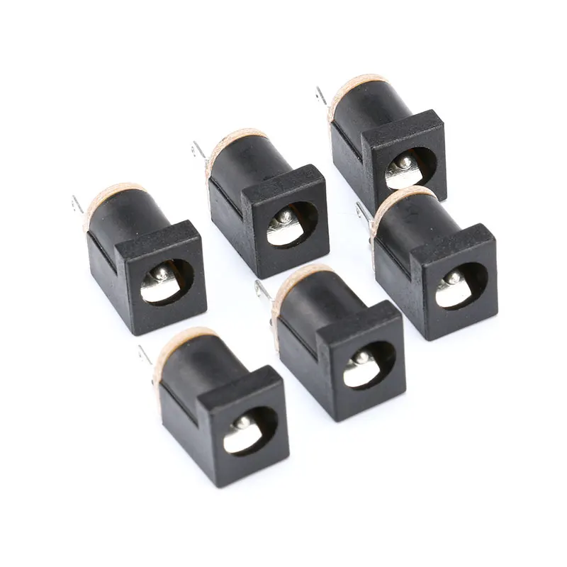 10PCS DC-012M 5.5*2.1MM Connector Adapter Power Connector Power Socket Metal Head Socket Metal Head Welding Wire Type